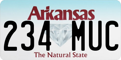AR license plate 234MUC