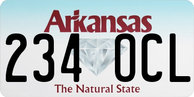 AR license plate 234OCL