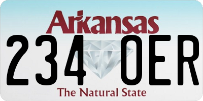 AR license plate 234OER