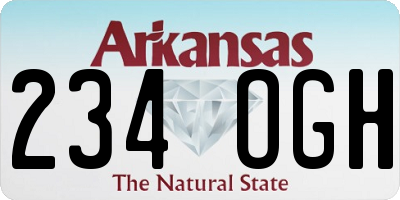 AR license plate 234OGH