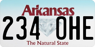 AR license plate 234OHE