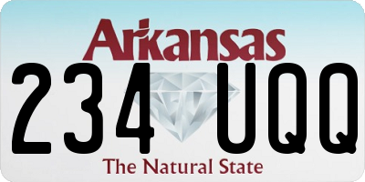 AR license plate 234UQQ