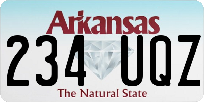 AR license plate 234UQZ