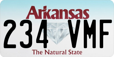 AR license plate 234VMF