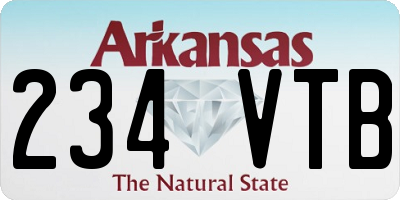 AR license plate 234VTB