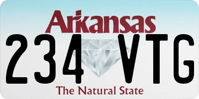 AR license plate 234VTG