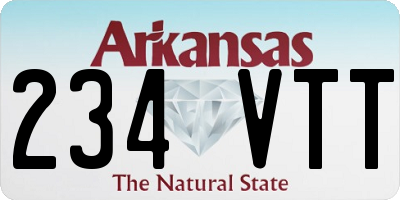 AR license plate 234VTT