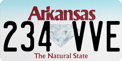 AR license plate 234VVE