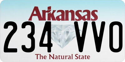 AR license plate 234VVO