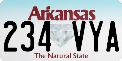 AR license plate 234VYA