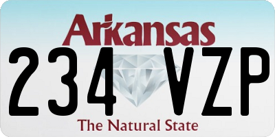 AR license plate 234VZP