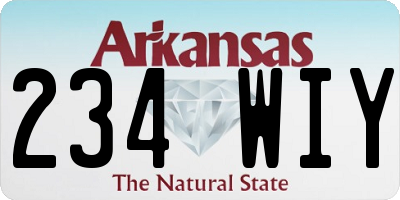 AR license plate 234WIY