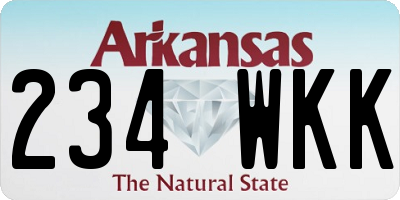 AR license plate 234WKK