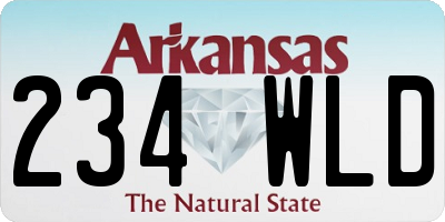 AR license plate 234WLD
