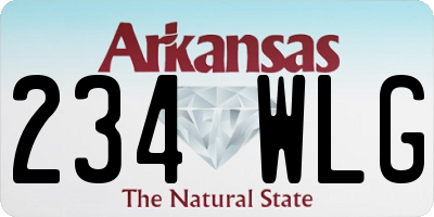 AR license plate 234WLG