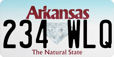 AR license plate 234WLQ