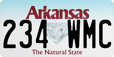 AR license plate 234WMC