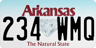 AR license plate 234WMQ
