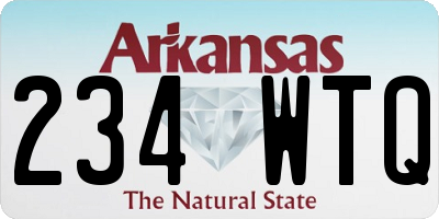 AR license plate 234WTQ