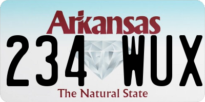 AR license plate 234WUX
