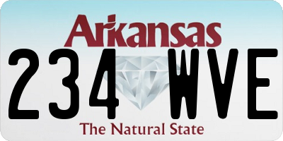 AR license plate 234WVE