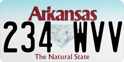 AR license plate 234WVV