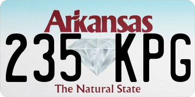 AR license plate 235KPG