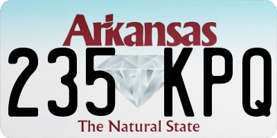 AR license plate 235KPQ