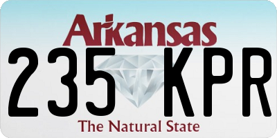 AR license plate 235KPR