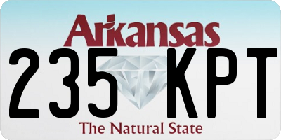 AR license plate 235KPT