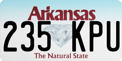 AR license plate 235KPU