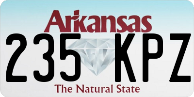AR license plate 235KPZ