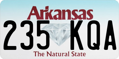 AR license plate 235KQA