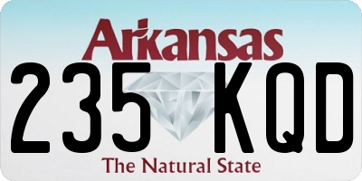 AR license plate 235KQD