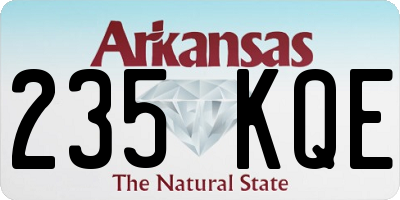 AR license plate 235KQE