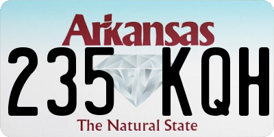 AR license plate 235KQH