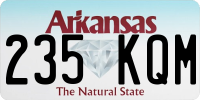 AR license plate 235KQM