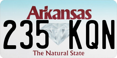 AR license plate 235KQN