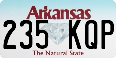 AR license plate 235KQP