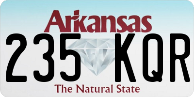 AR license plate 235KQR