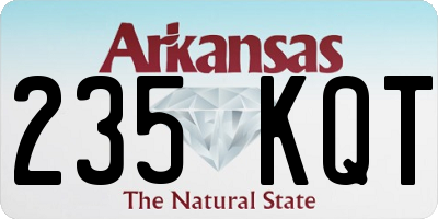AR license plate 235KQT