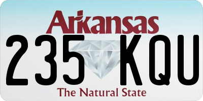 AR license plate 235KQU