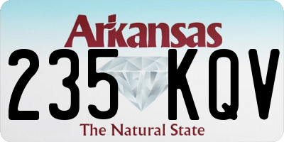 AR license plate 235KQV
