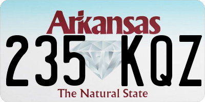 AR license plate 235KQZ