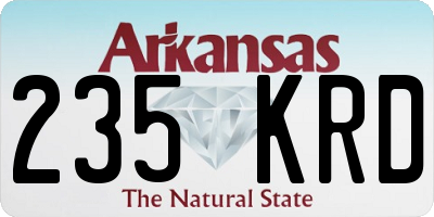 AR license plate 235KRD