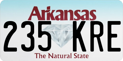 AR license plate 235KRE