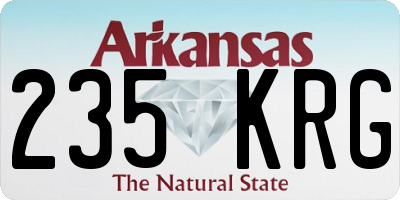 AR license plate 235KRG