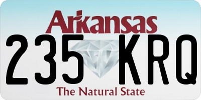 AR license plate 235KRQ
