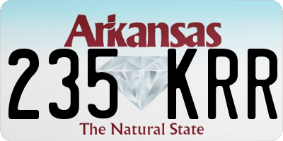 AR license plate 235KRR