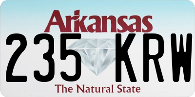 AR license plate 235KRW